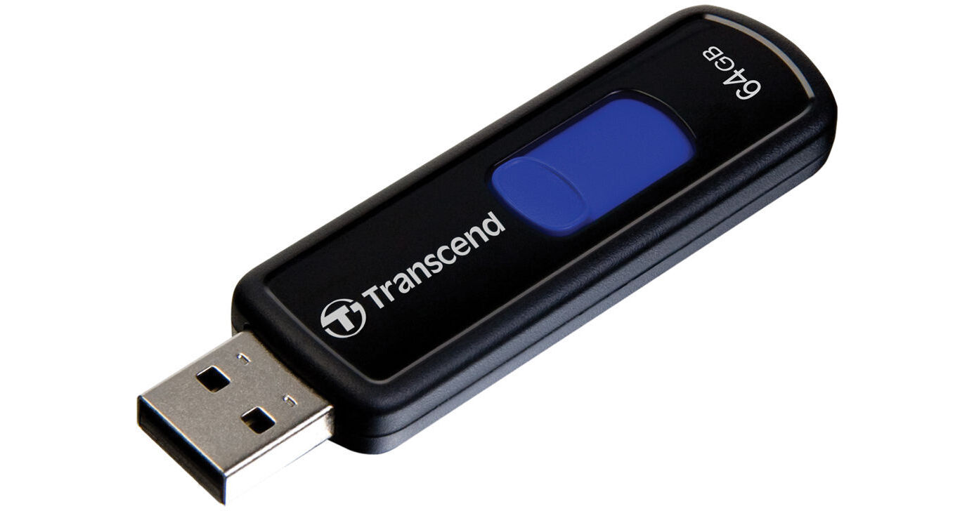 Transcend JetFlash 500 64GB USB 2.0 Flash Drive TS64GJF500 B&H