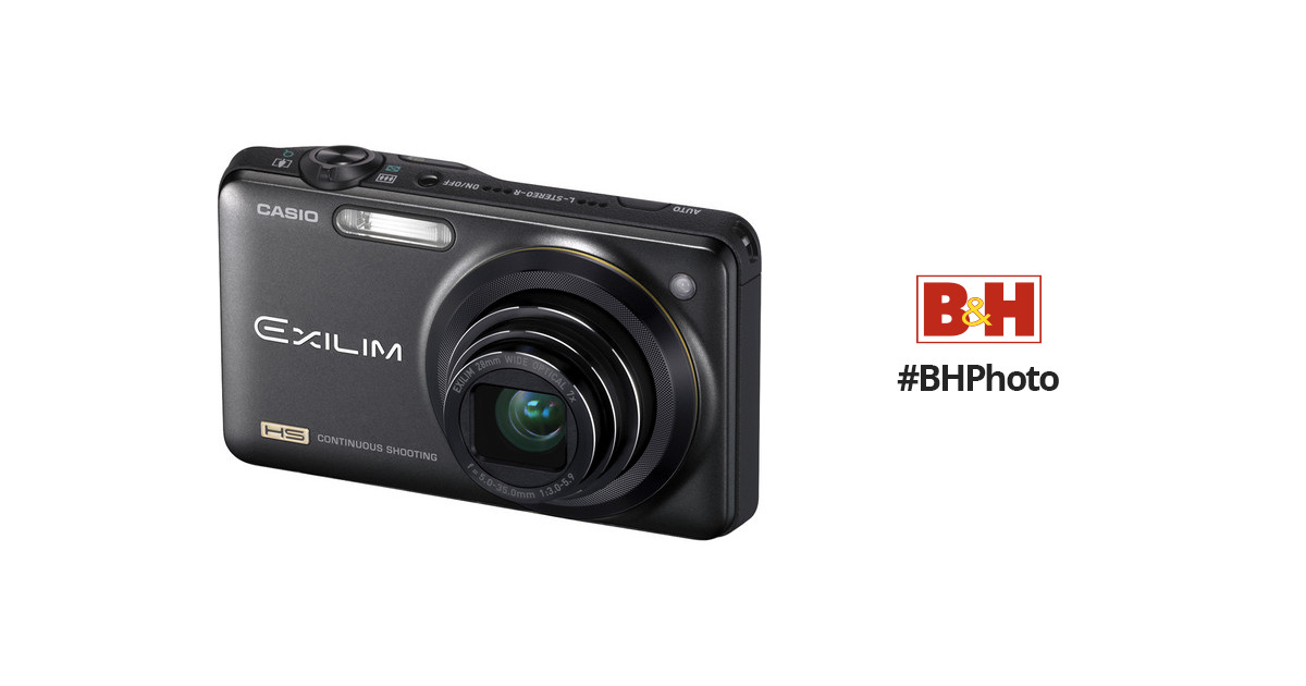 Casio EX-ZR10 Exilim Digital Camera (Black) EX-ZR10BK B&H Photo