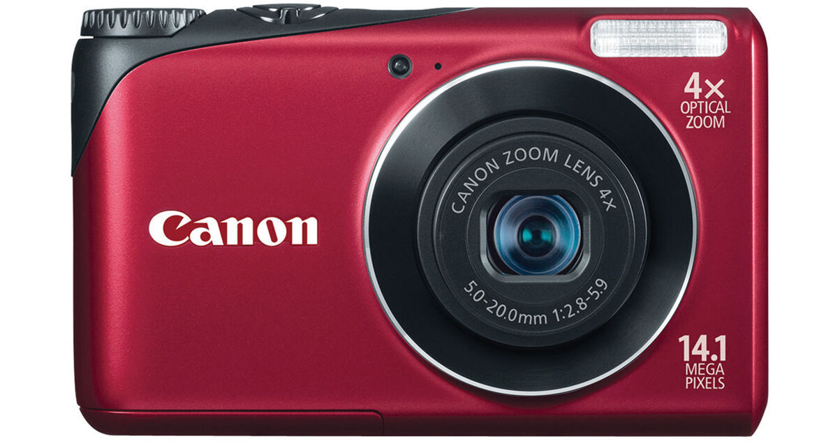 canon powershot a2200 red