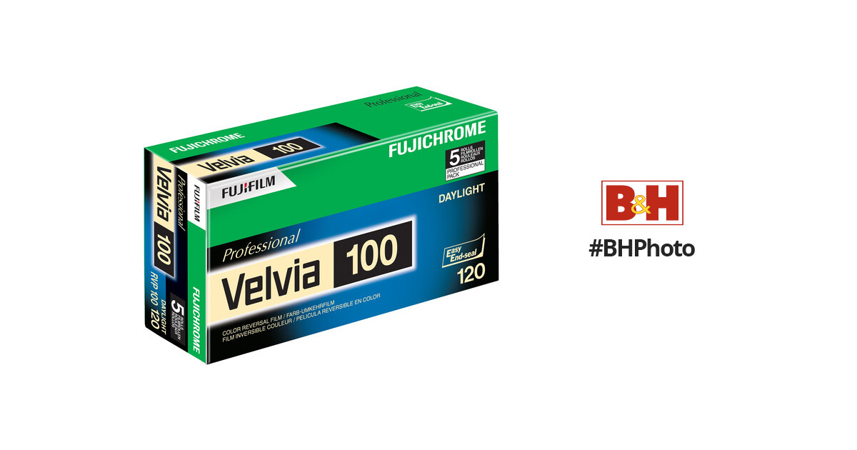 120 Rollfilm FUJI Velvia 100 2x 5 Stück RVP-100 