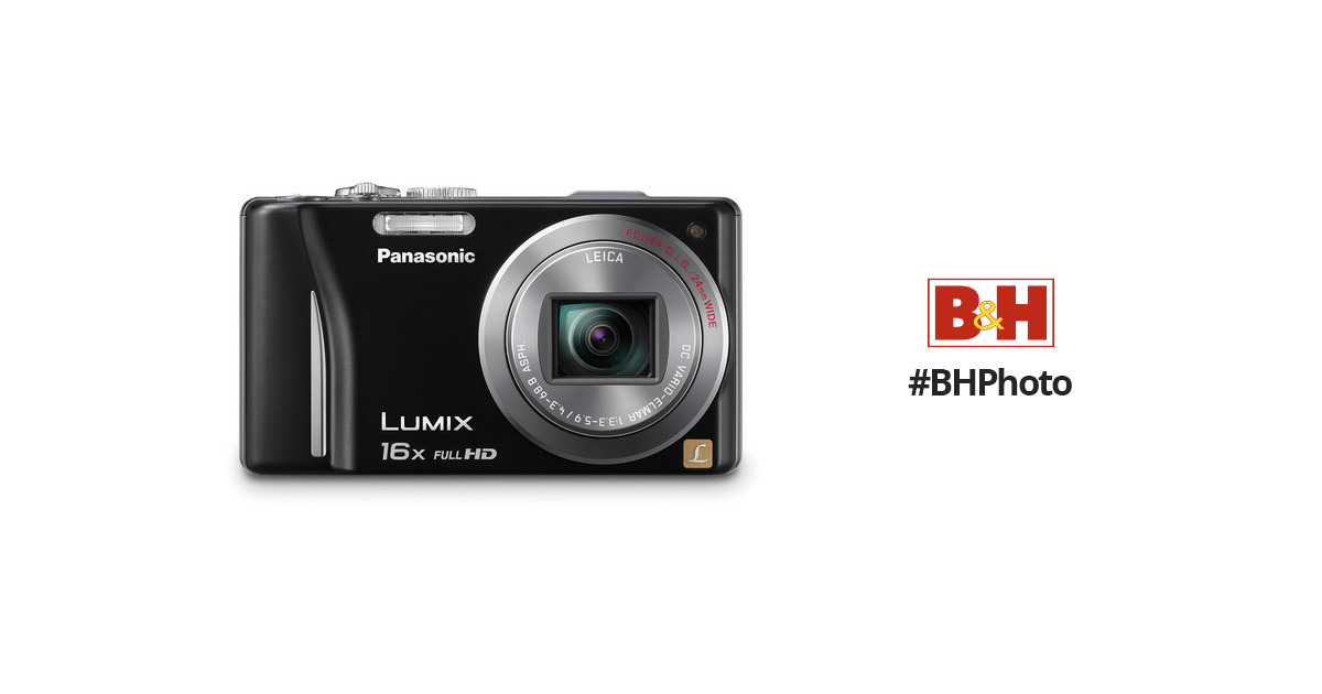 nieuws onwettig beproeving Panasonic Lumix DMC-ZS10 Digital Camera (Black) DMC-ZS10K B&H