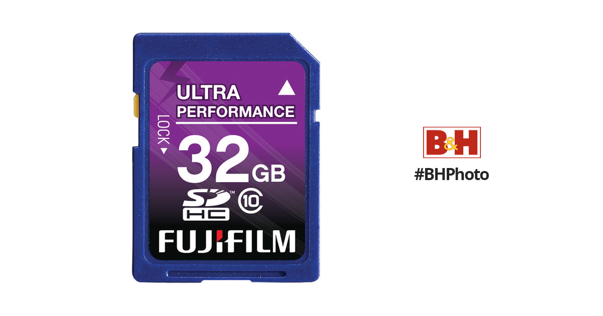 FUJIFILM 32GB SDHC Memory Card Class 10 600008925 B&H Photo Video