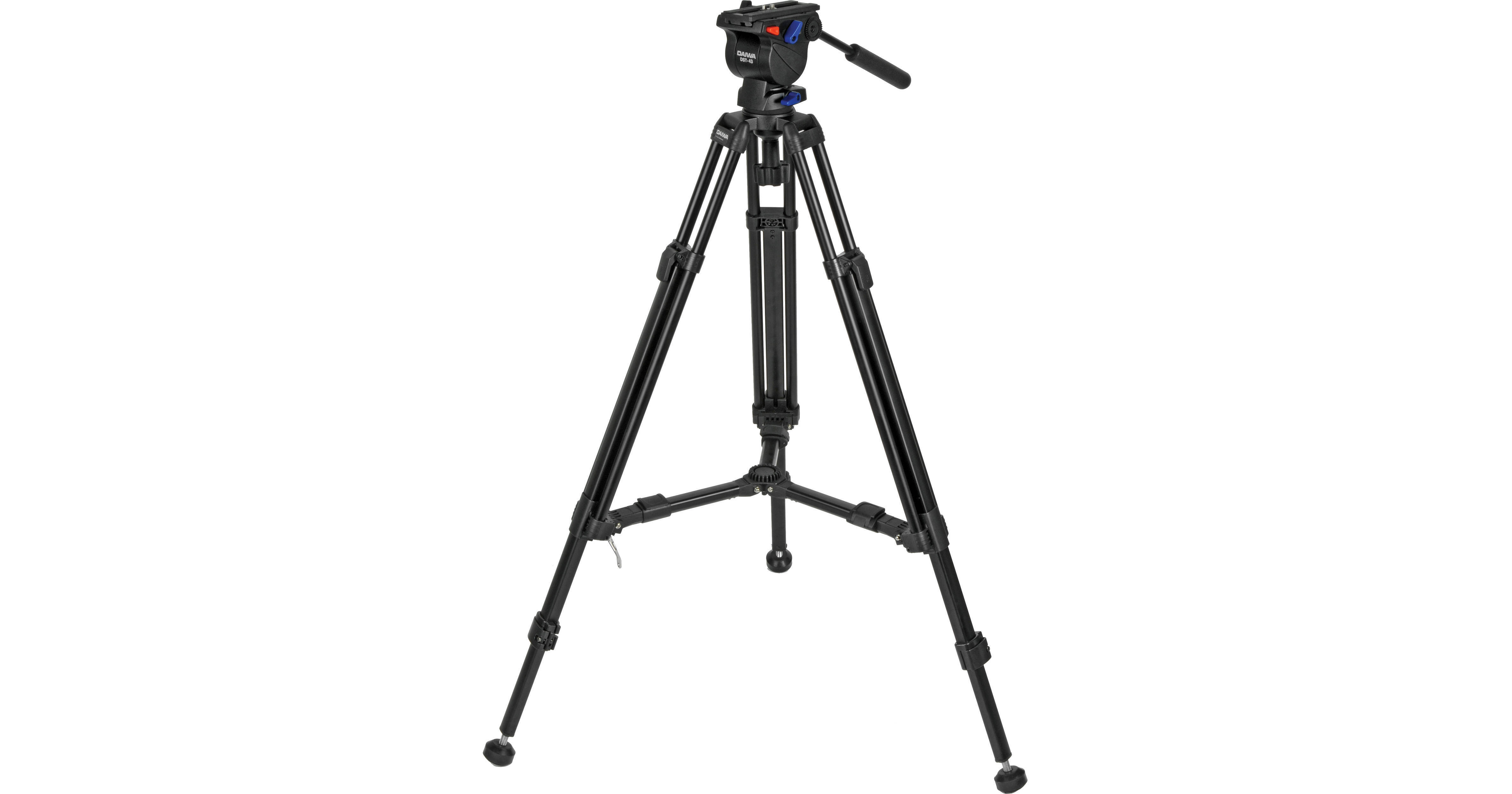 Daiwa / Slik DST-43 Broadcast Tripod with Fluid Video DW-DST43