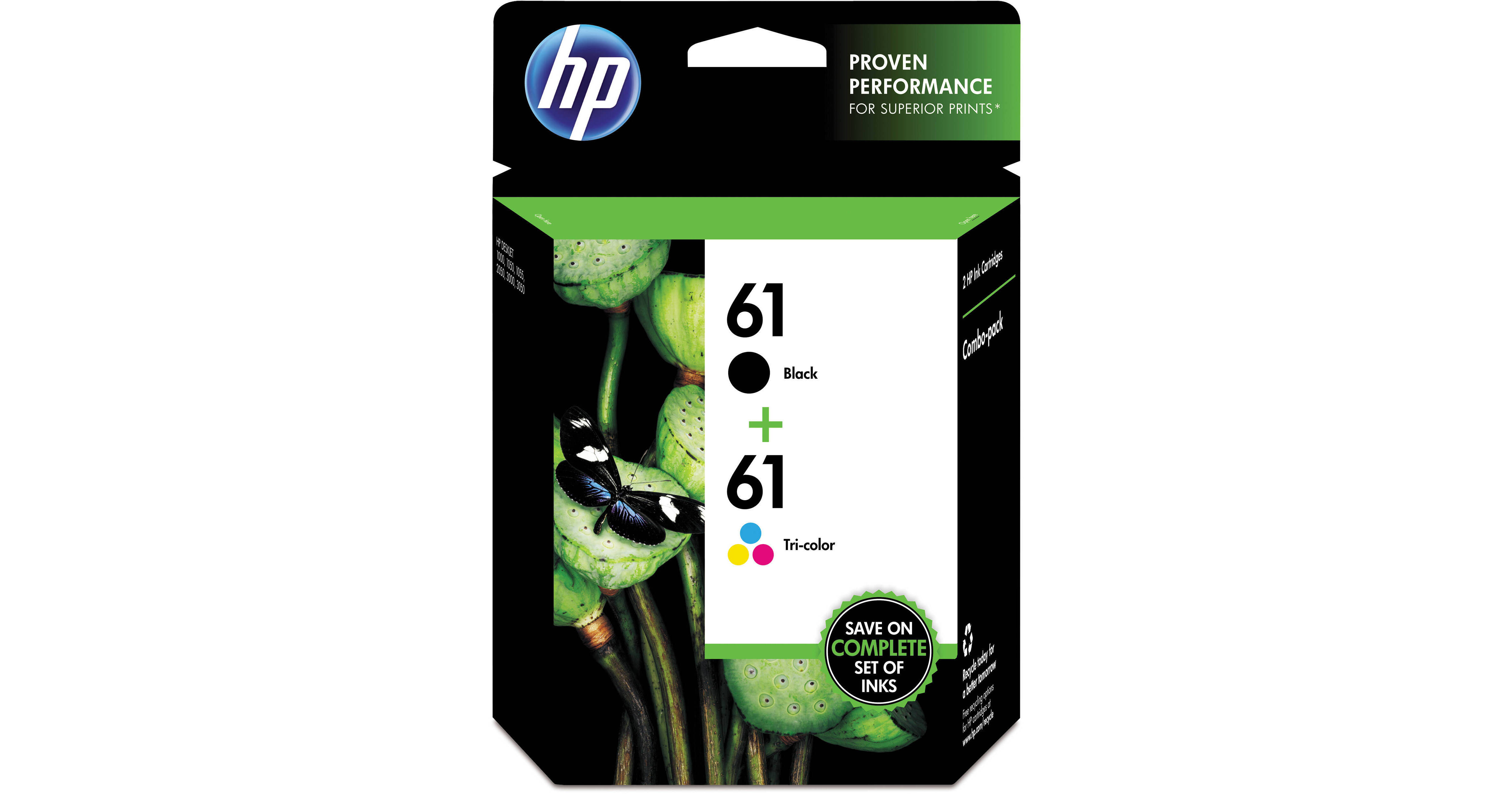 HP 61 Ink Cartridge Combo Pack CR259FN140 B&H Photo Video