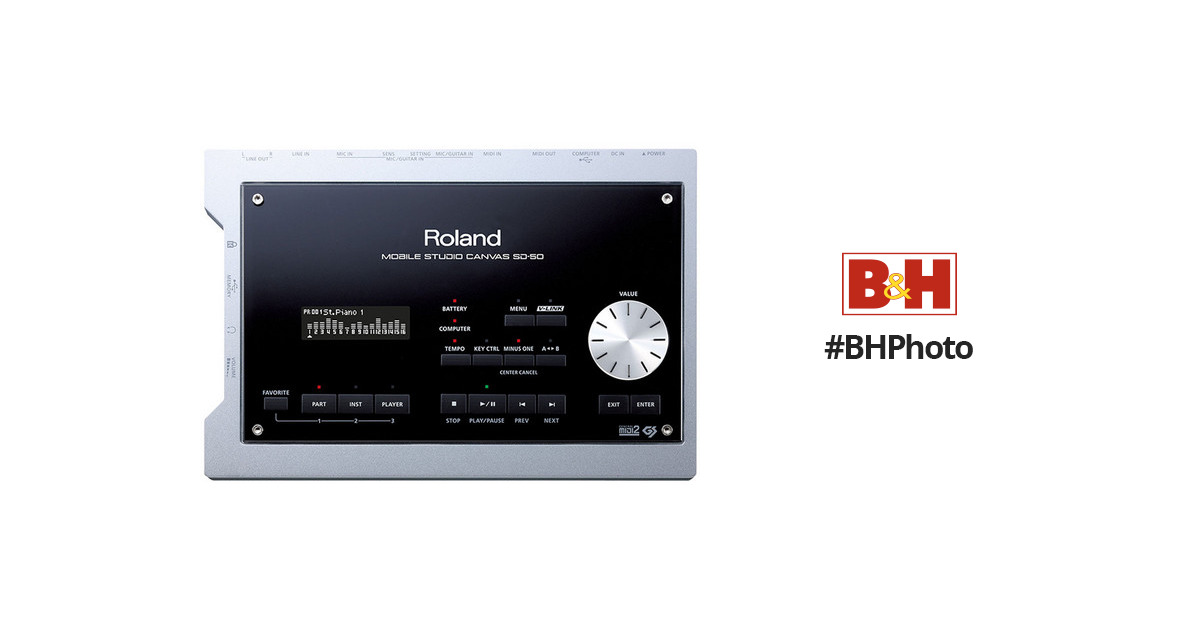 Roland SD-50 Mobile Studio Canvas Sound Module SD-50 B&H Photo