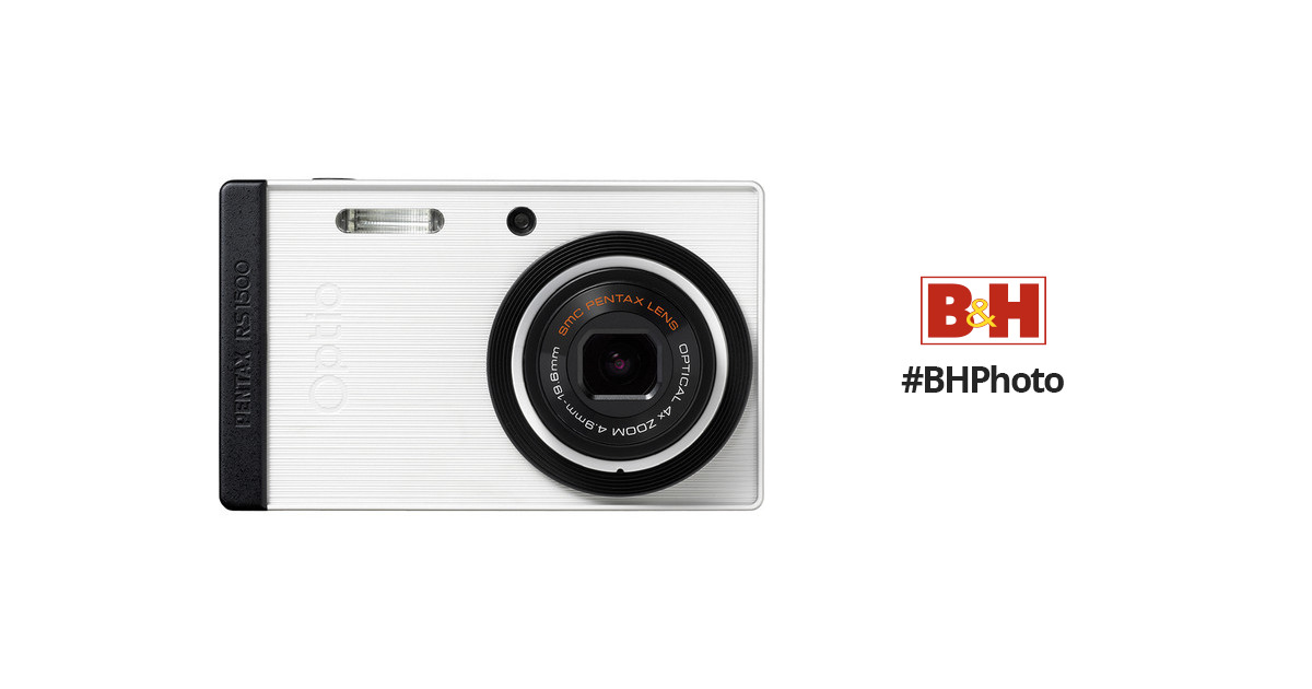 Pentax Optio RS1500 Digital Camera (White) 15951 B&H Photo Video