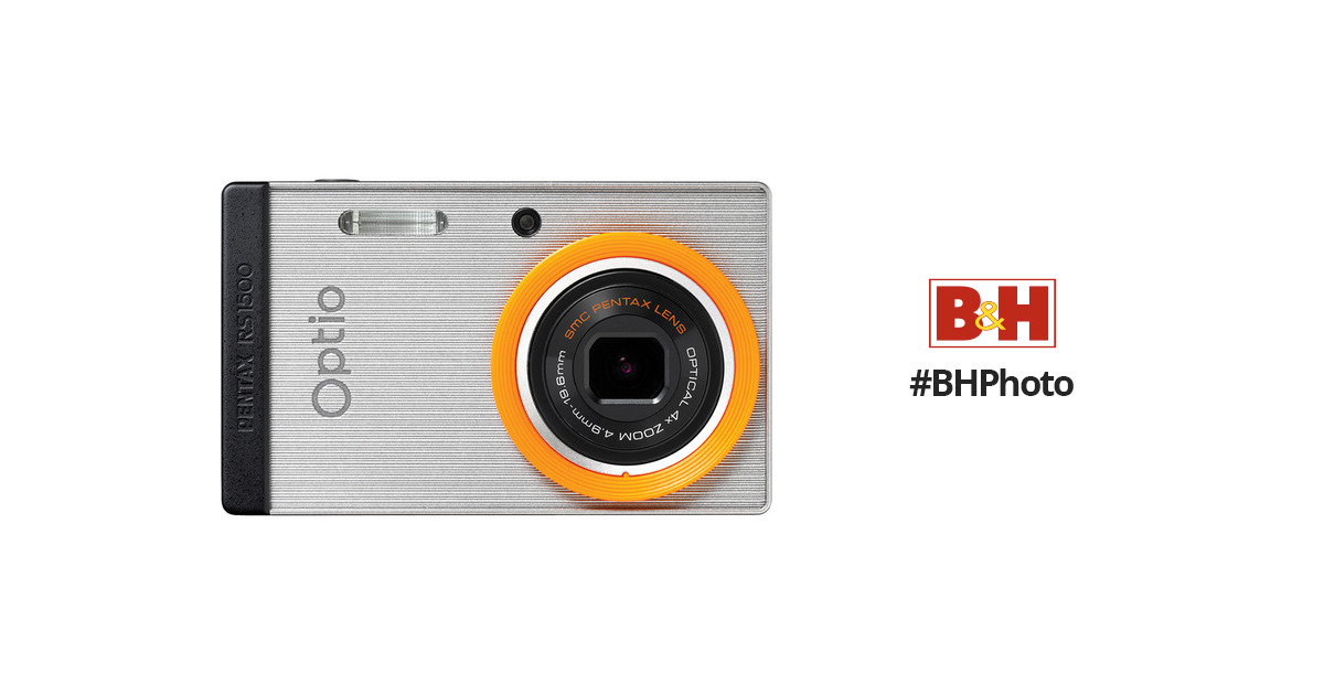 Pentax Optio RS1500 Digital Camera (Silver) 15981 B&H Photo Video