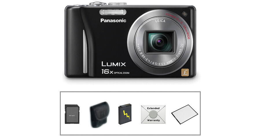 Panasonic Lumix DMCZS8 Digital Camera with Deluxe Accessory Kit