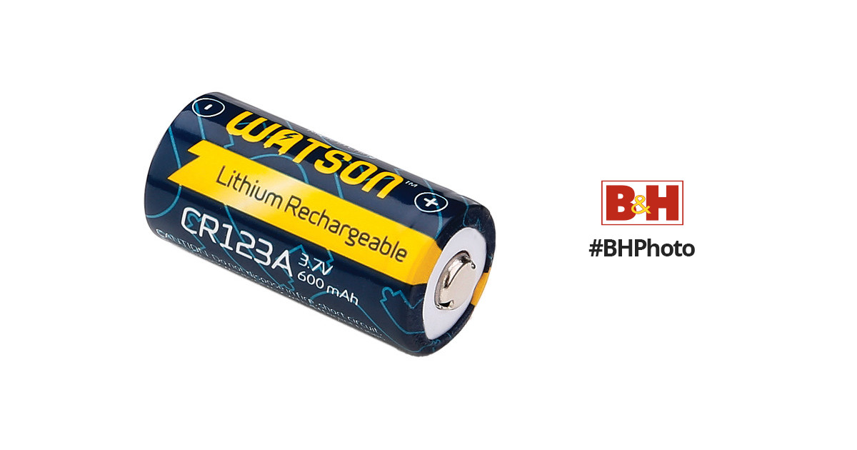 Watson CR-123A Rechargeable Lithium Battery CR-123A-II B&H Photo