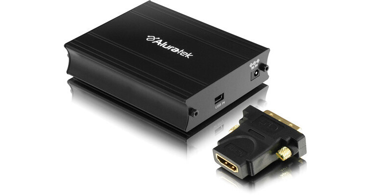 Aluratek AUH100F USB to HDMI Adapter w/ Audio Scan AUH100F B&H