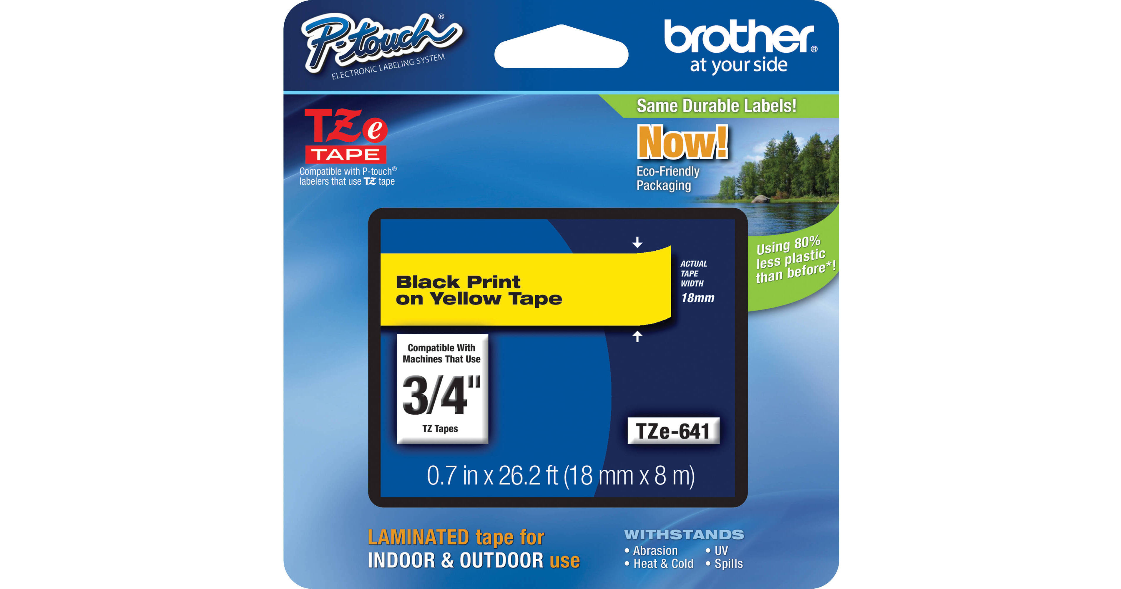 3x XemaX Nastro per Etichette Compatibile con Brother P-touch TZe-641  Brother 18 mm 0