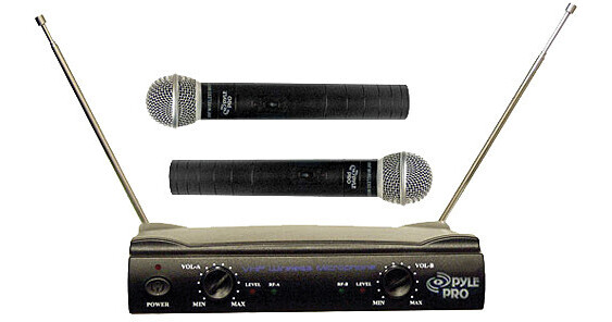 Pyle Pro PDWM2500 Dual VHF Wireless Microphone System PDWM2500