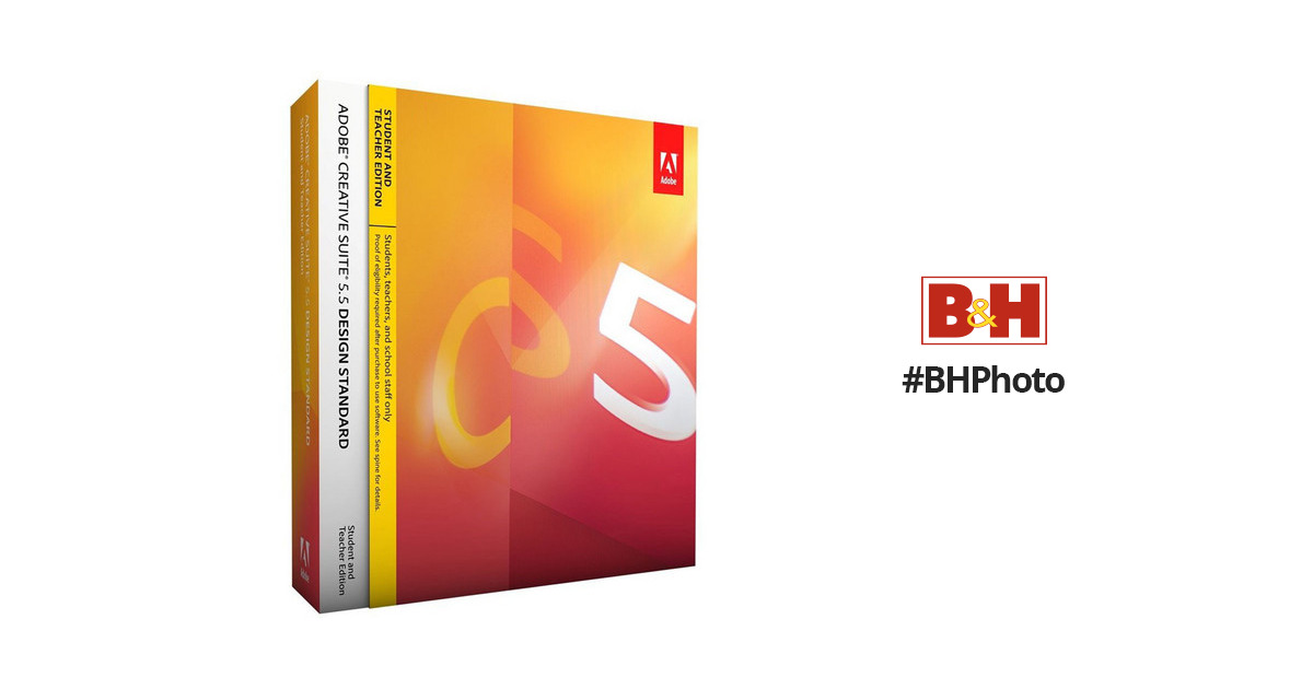 Adobe Creative Suite 5.5 Design Standard Software 65120833 B&H