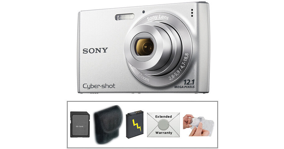 Sony Cyber-shot DSC-W510 Digital Camera with Deluxe Accessory