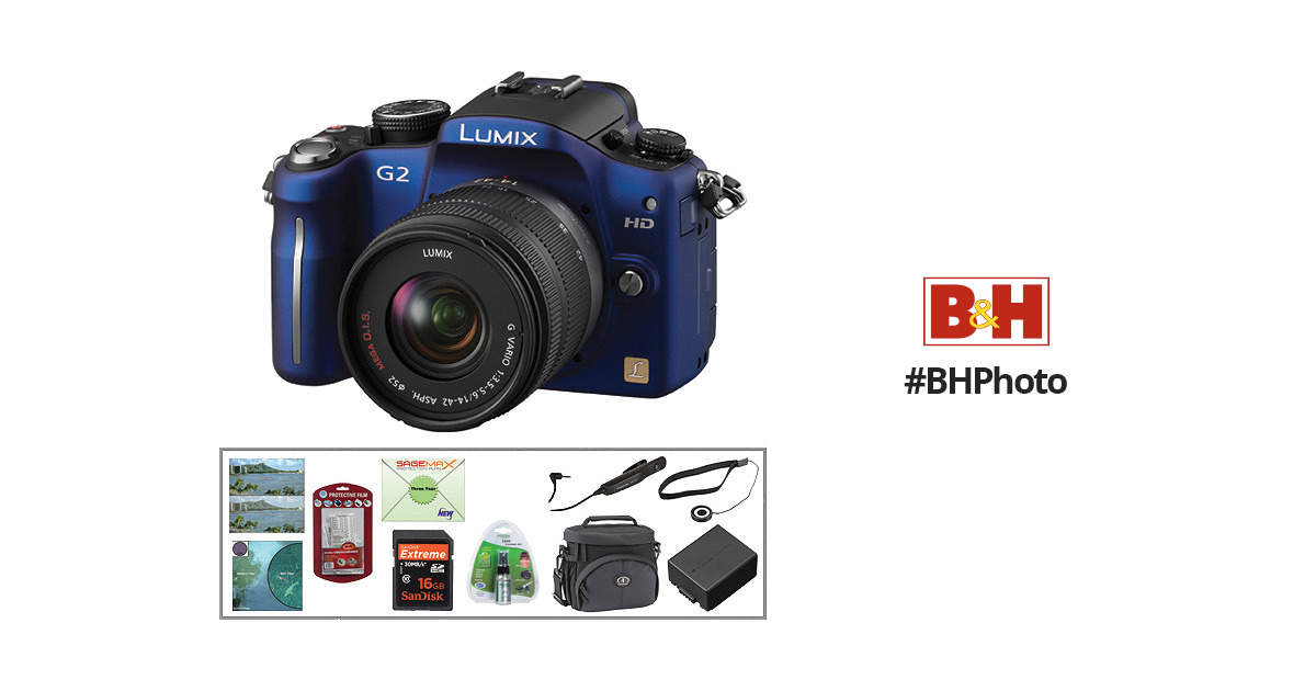 Panasonic Lumix DMC-G2 Digital Camera with Deluxe Accessory Kit