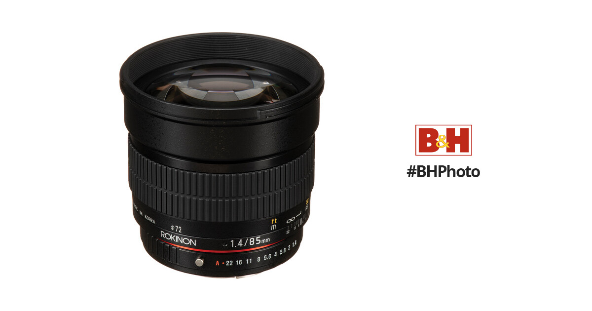 Rokinon 85M-P 85mm f/1.4 Aspherical Lens for Pentax Black 