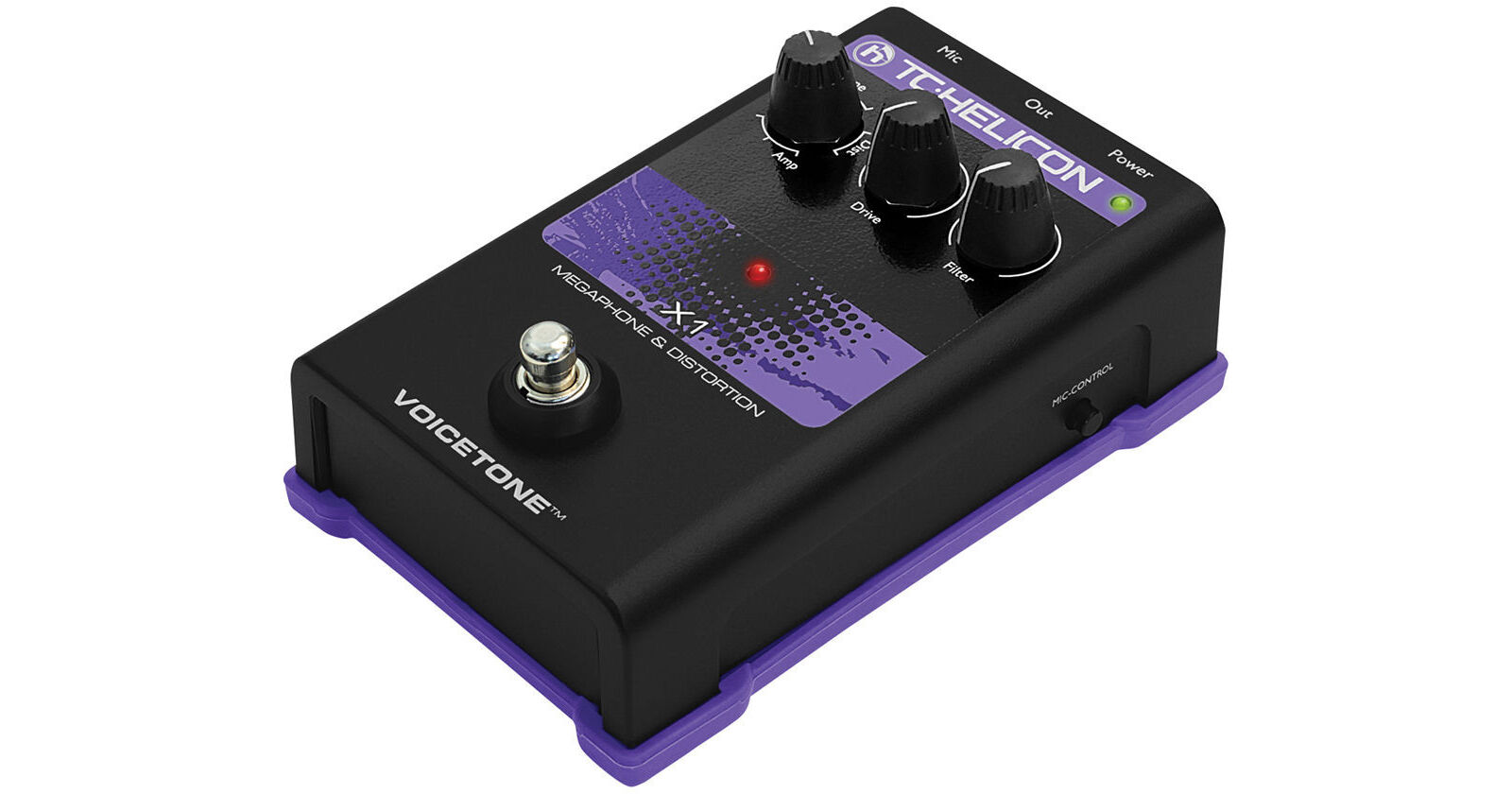 TC-Helicon VoiceTone X1 Megaphone and Distortion Pedal 996010011