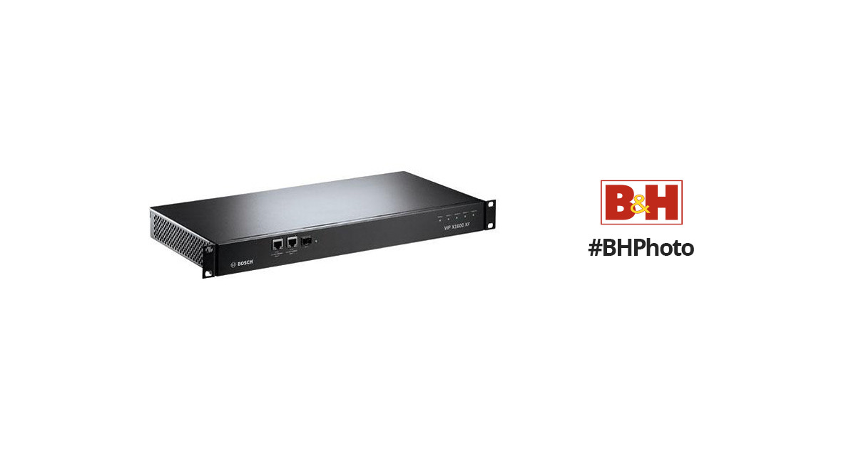 Bosch VIP-X1600-B Network Video Server16-ChannelIncludes 4 Modules 
