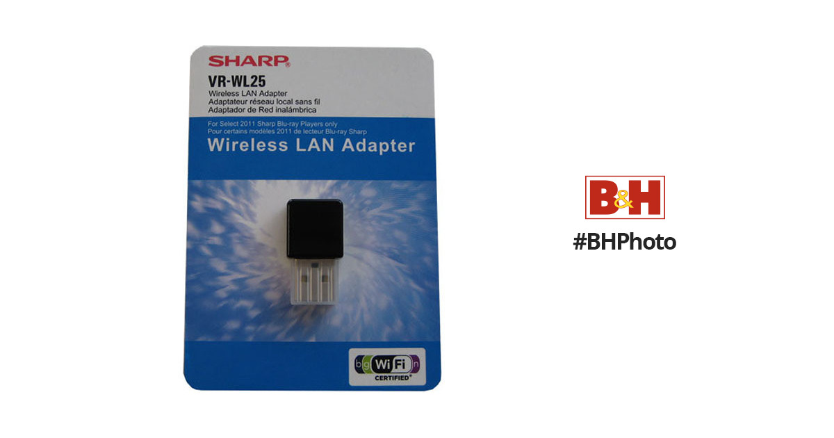Sharp Blu Ray WiFi Wireless LAN Adapter VR-WL25 For BD-HP25 