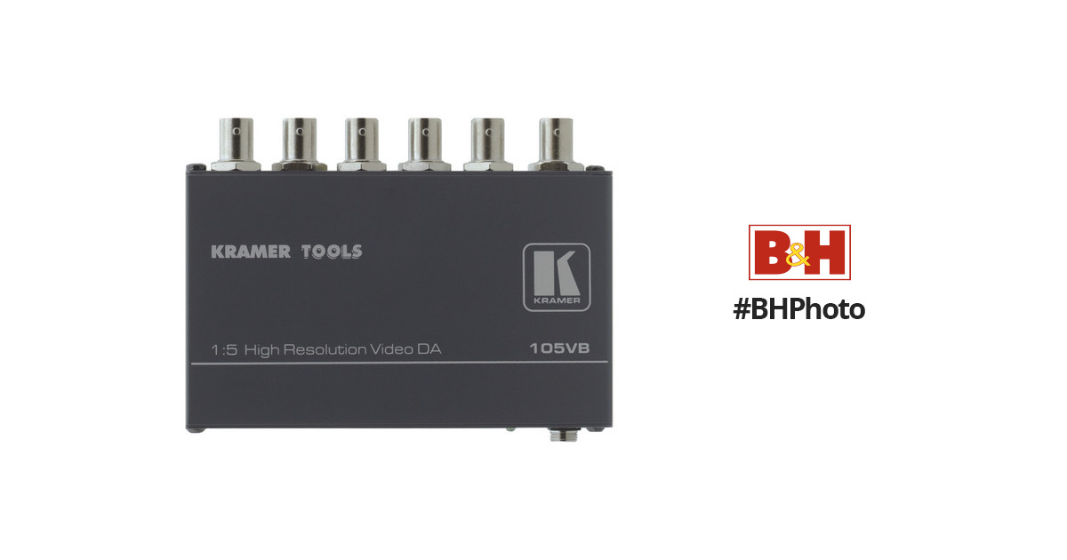 Kramer 1:5 Composite Video Distribution Amplifier 105VB B&H
