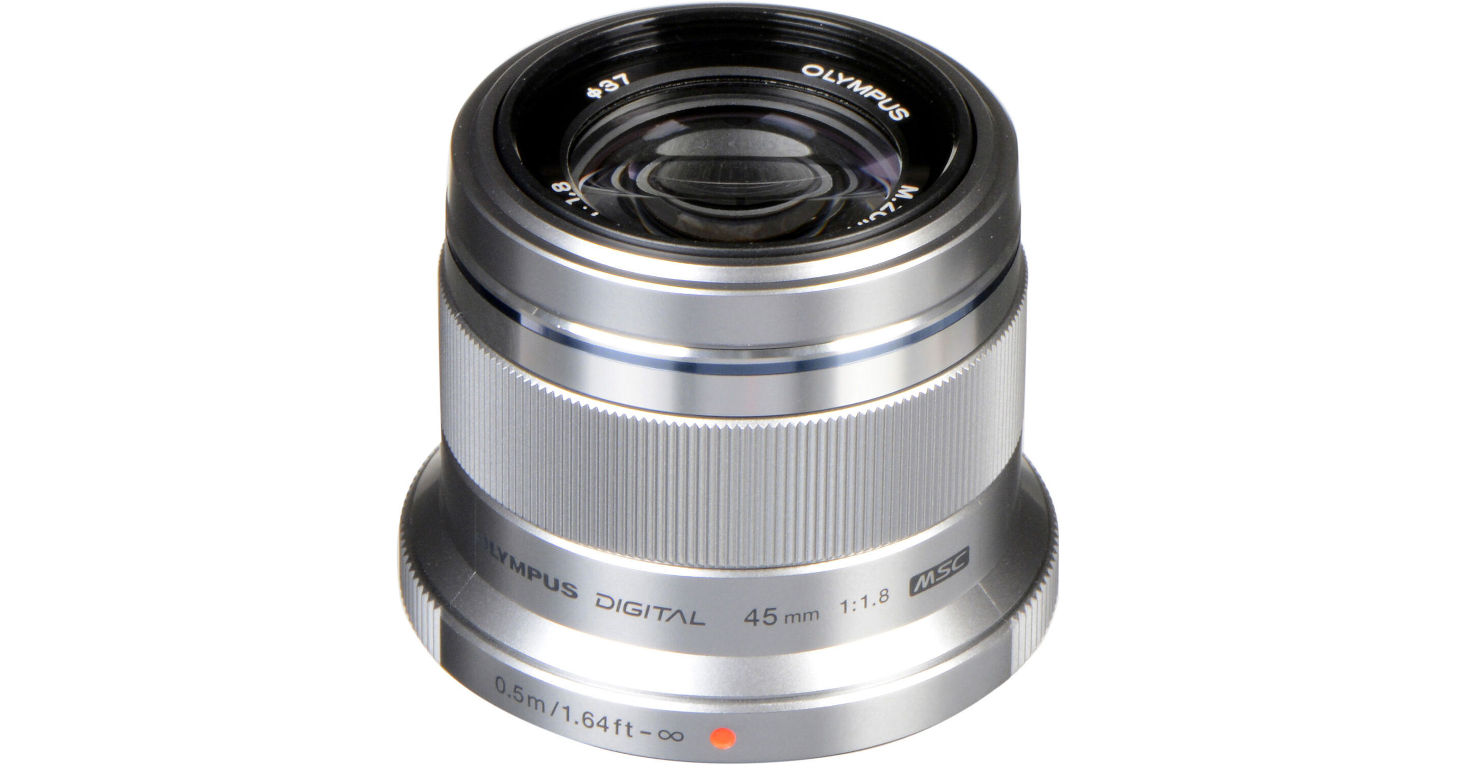 Olympus M.Zuiko Digital 45mm f/1.8 Lens (Silver)