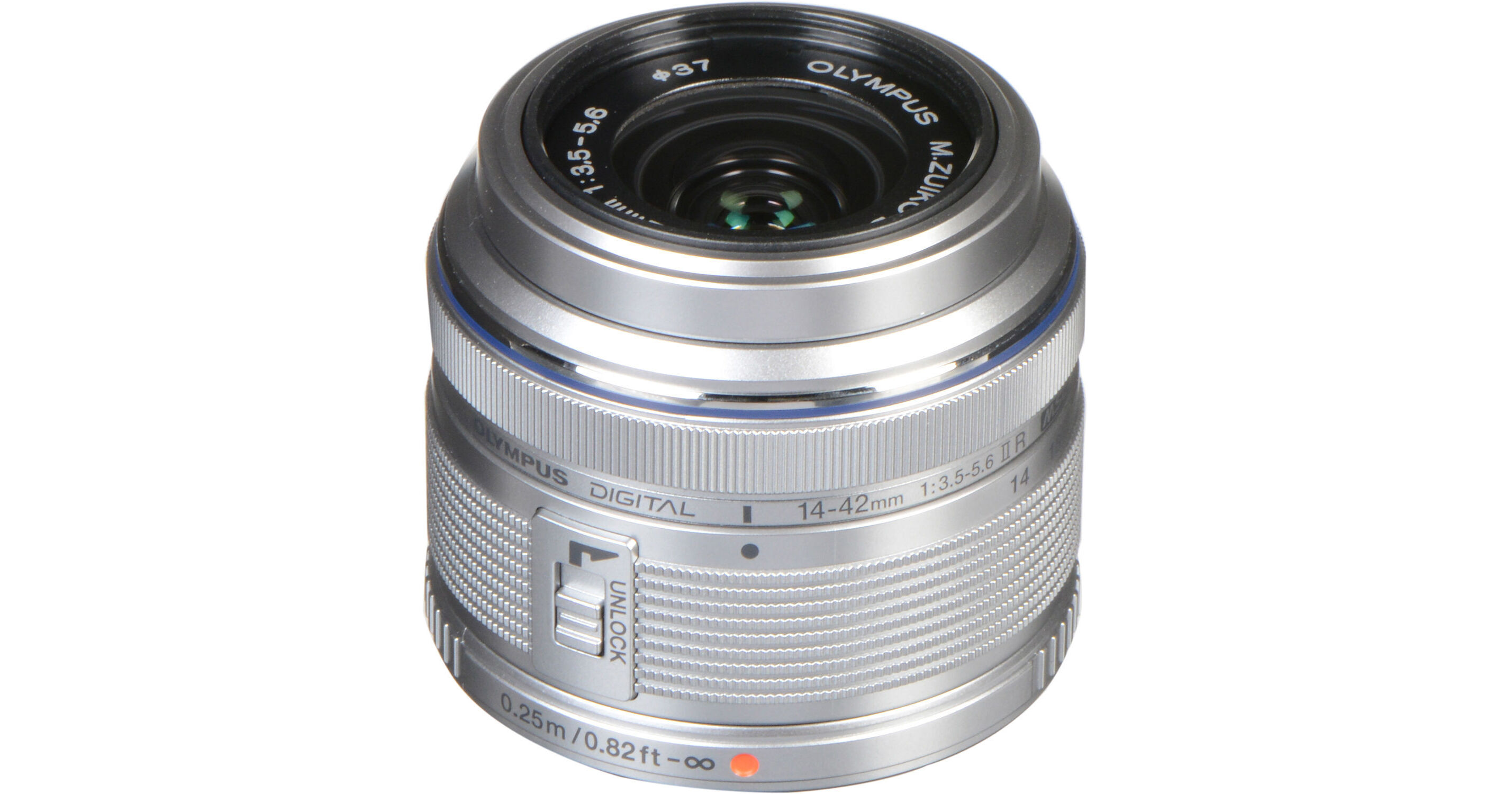 Olympus M.Zuiko Digital 14-42mm f/3.5-5.6 II R Lens (Silver)