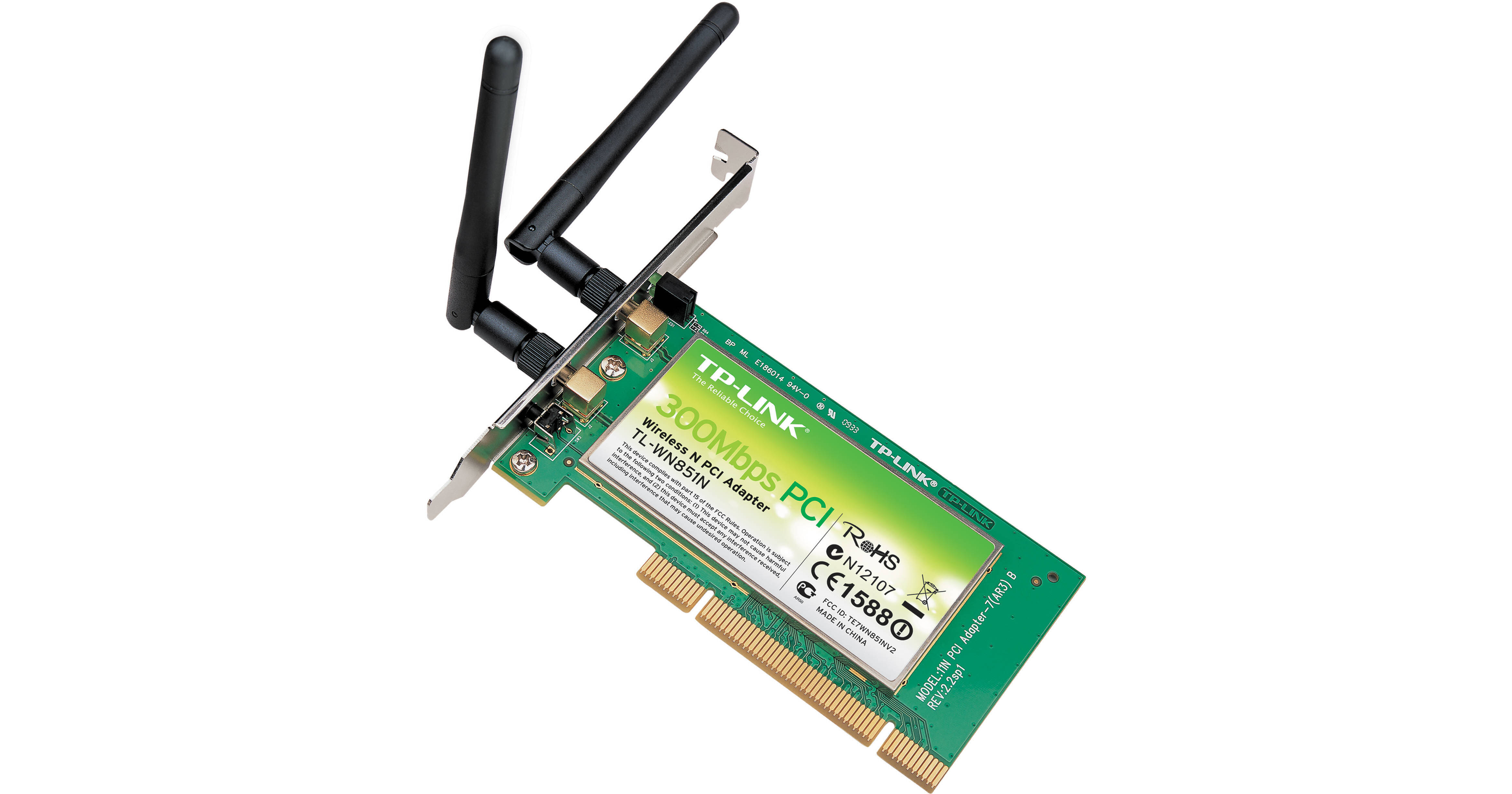 TP-Link 300 Mbps Wireless N PCI Adapter TL-WN851N B&H ...