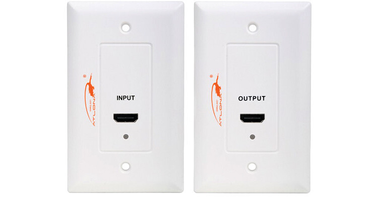 Atlona HDMI Long Distance Wall Plate Extender over Cat5/6