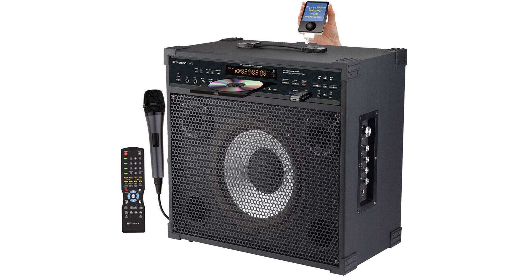 Emerson Karaoke DV121 150W Peak Professional Karaoke Player