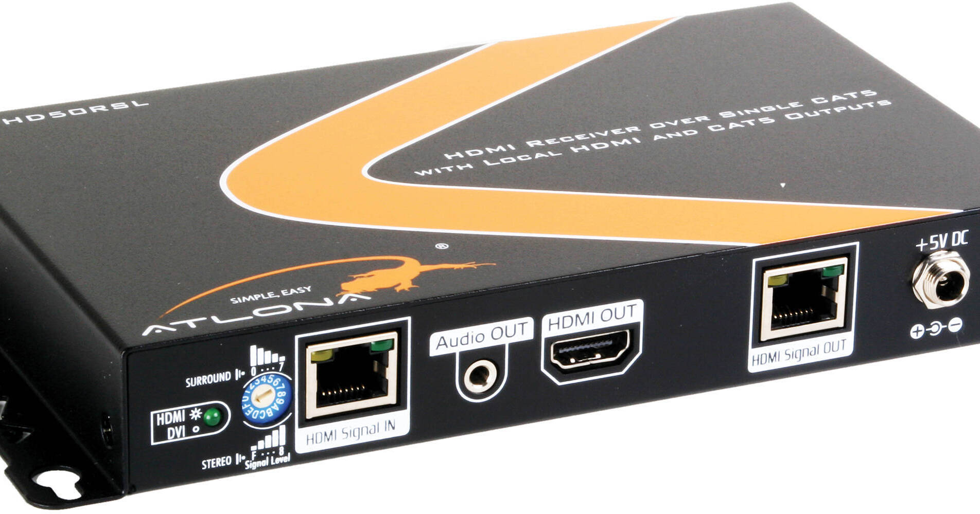 Atlona HDMI Extender Over Single Cat5/6 With LAN AT-HD50RSL B&H