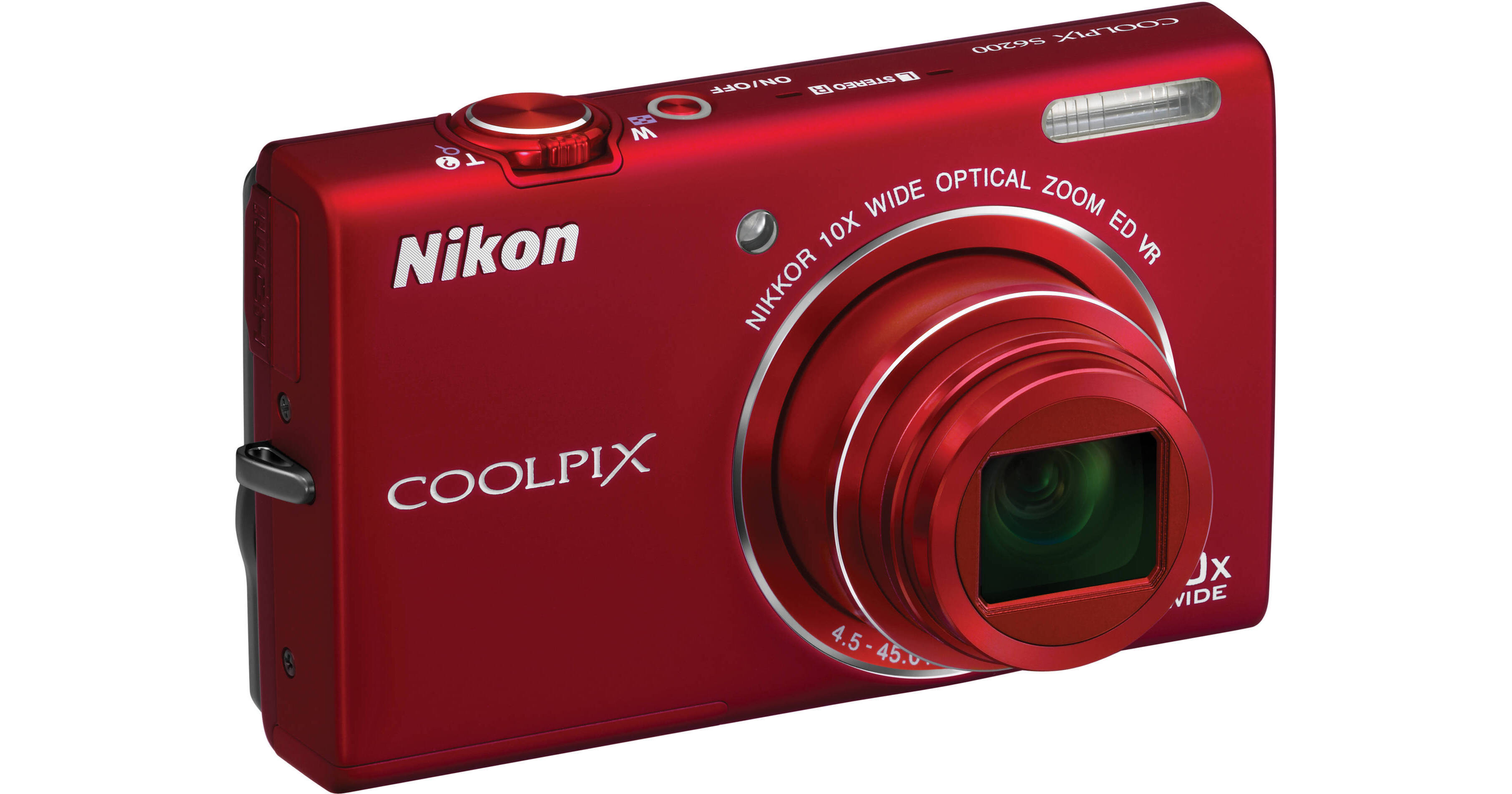 Nikon Coolpix S6200 Digital Camera (Red) 26275 B&H Photo Video