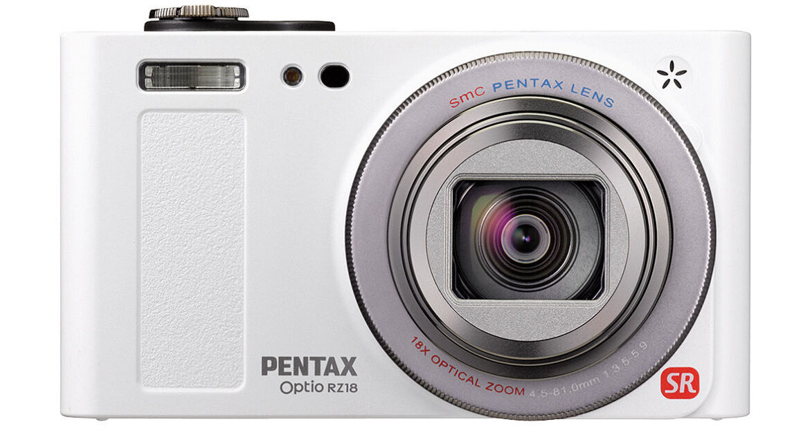 Pentax Optio RZ 18 Digital Camera (White) 14176 B&H Photo Video