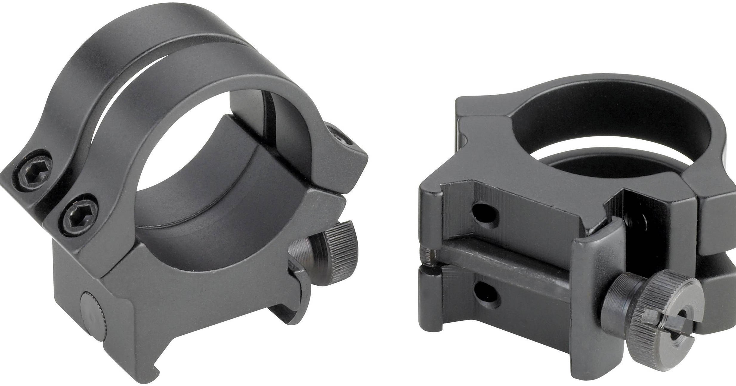 Weaver - Optics Quad Lock Rifle Scope Rings 1, Medium Height, Matte Black  