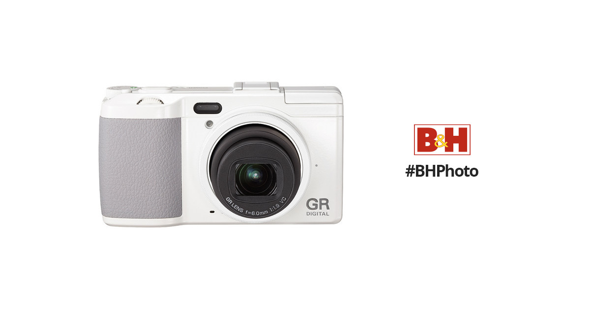 Ricoh GR DIGITAL IV Digital Camera (White) 175733 B&H Photo Video