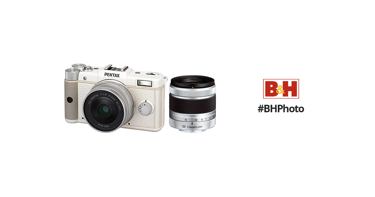 Pentax Q Digital Camera Dual Lens Kit (White) 15155 B&H Photo