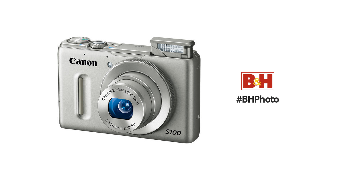 Canon PowerShot S100 Digital Camera (Silver) 5245B001 B&H Photo