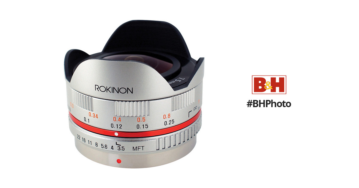 Rokinon FE75MFT-S 7.5mm F3.5 UMC Fisheye Lens for Micro Four