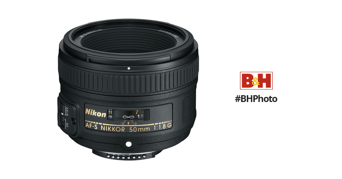 カメラ レンズ(単焦点) Nikon AF-S NIKKOR 50mm f/1.8G Lens 2199B B&H Photo Video