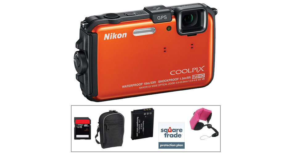 Nikon Coolpix Aw100 Waterproof Digital Camera With Deluxe