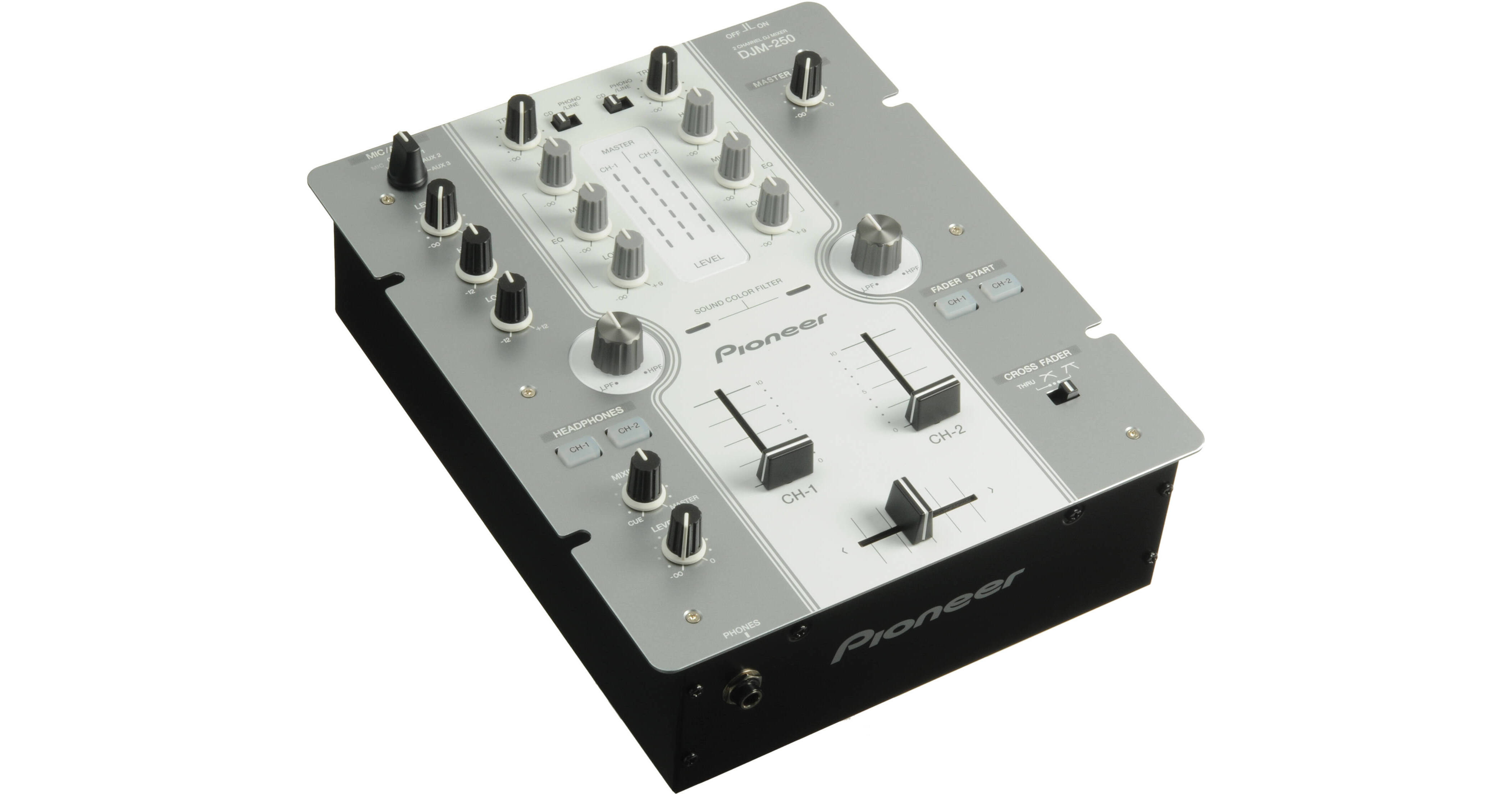 Pioneer DJM-250 2-Channel DJ Mixer (White) DJM-250-W B&H Photo