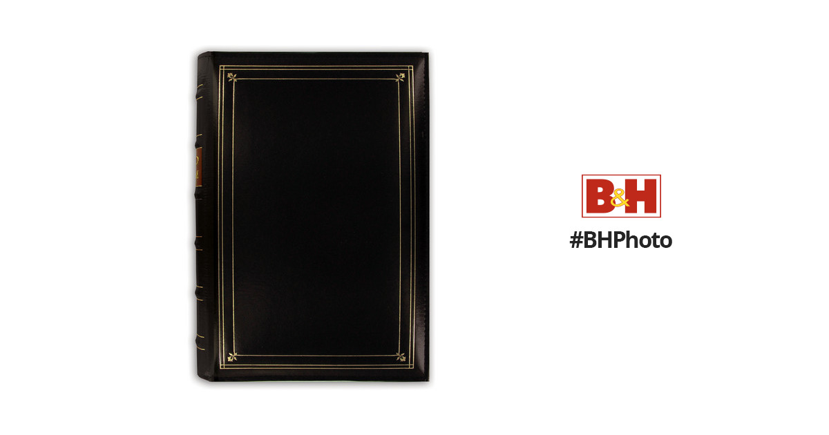 Pioneer Photo Albums BTA-204 Bonded Leather Photo Album (Black, 4x6 inch)