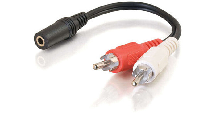 thumbnail image 2 of Legrand 3.5MM To RCA Y-Cable, 6 Inch Y Splitter Audio Cable RCA... 2 of 11