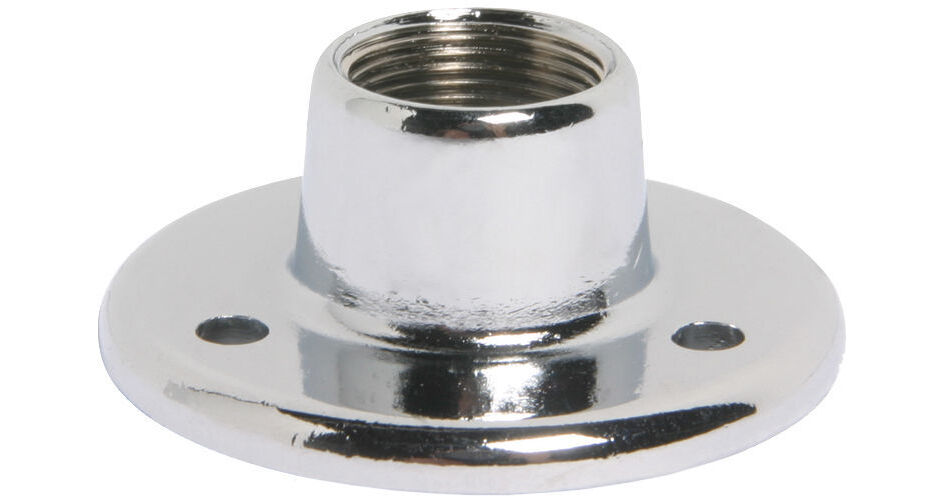 AtlasIED AD-11B Surface Mount Female Mic Stand Flange (Chrome)