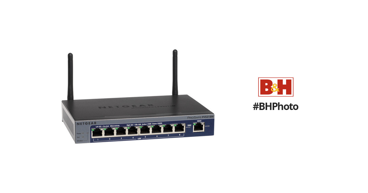 Netgear Prosafe Wireless 8-Port Gigabit VPN FVS318N-100NAS BH