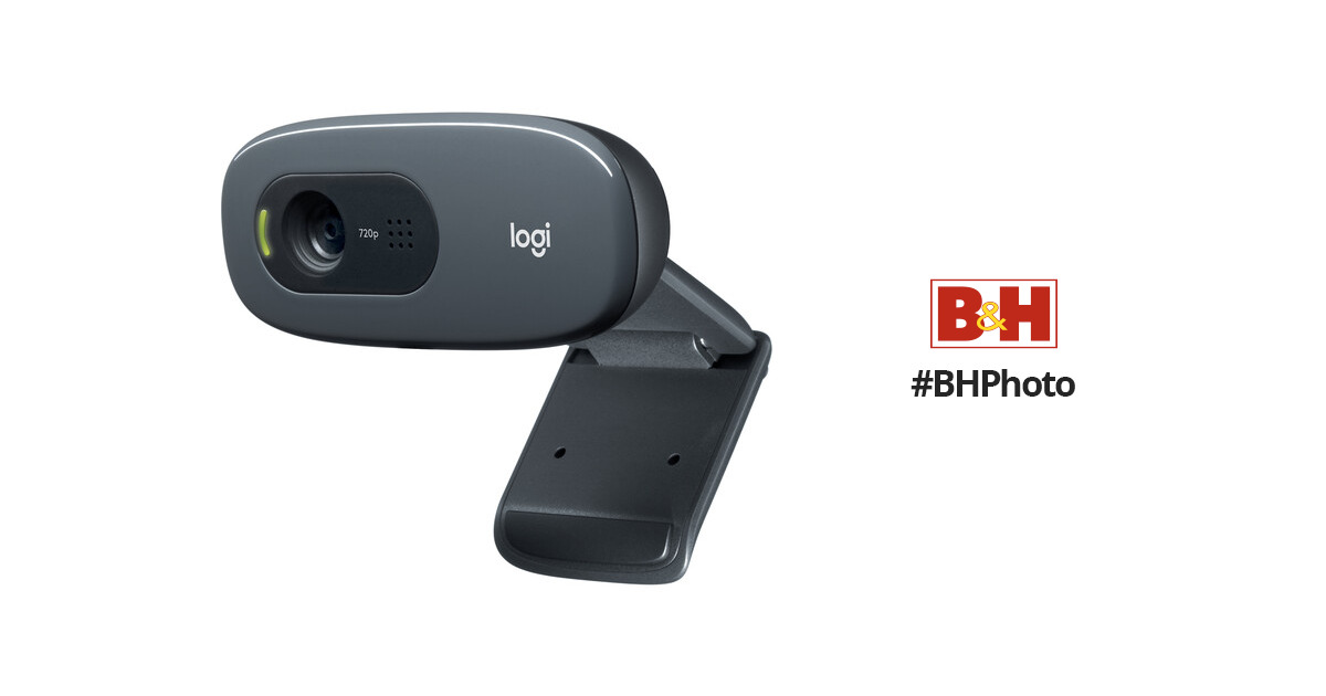 Omgaan Joseph Banks transactie Logitech C270 HD Webcam (Black) 960-000694 B&H Photo Video