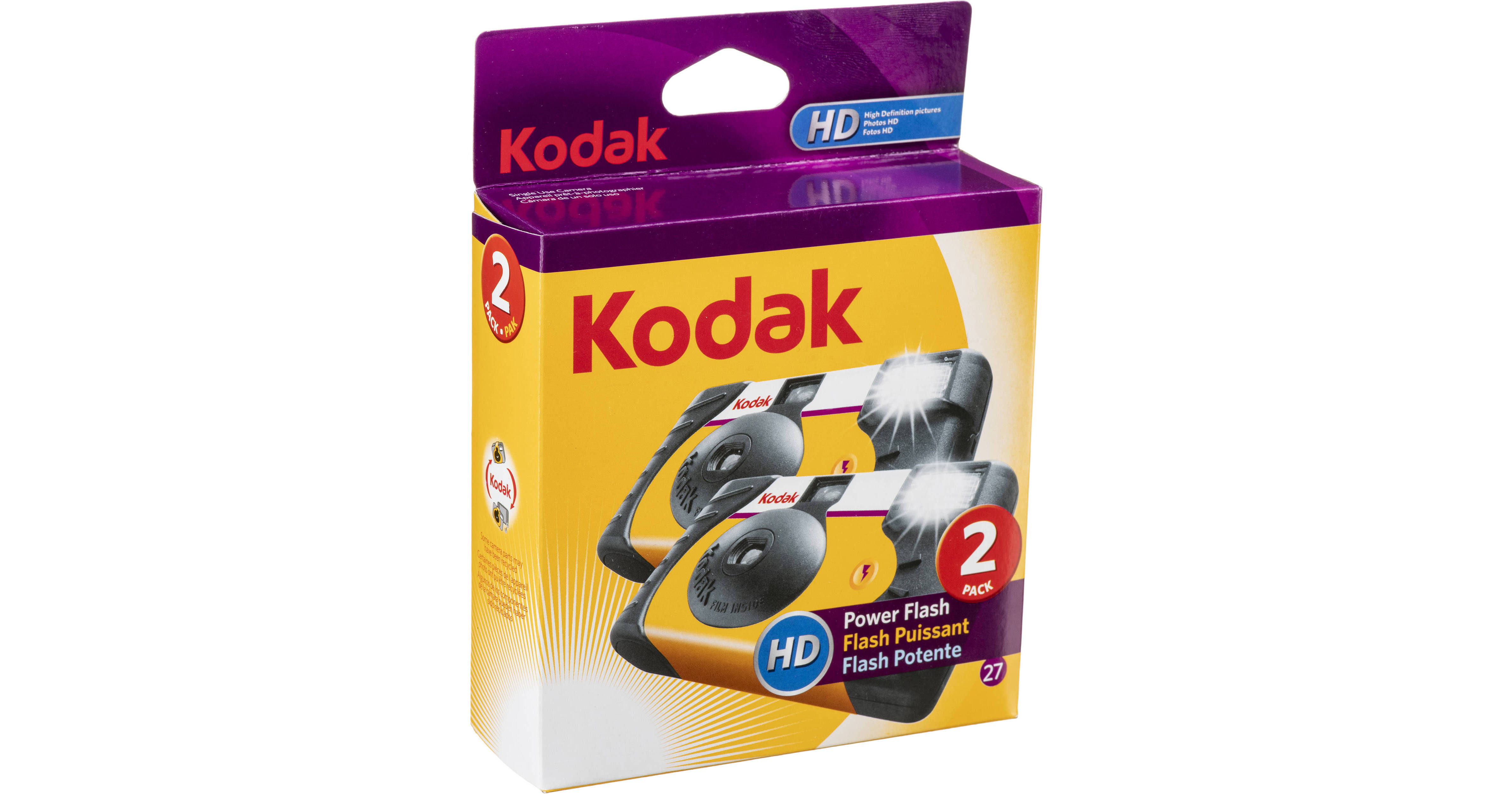 Kodak Power Flash SingleUse Camera (27 Exposures, 2Pack)