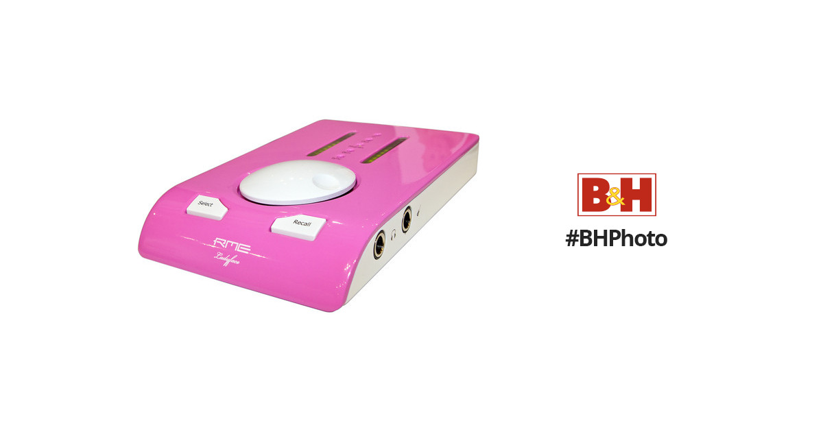 RME Ladyface - Pink in Color USB Audio LADYFACE- PINK IN COLOR