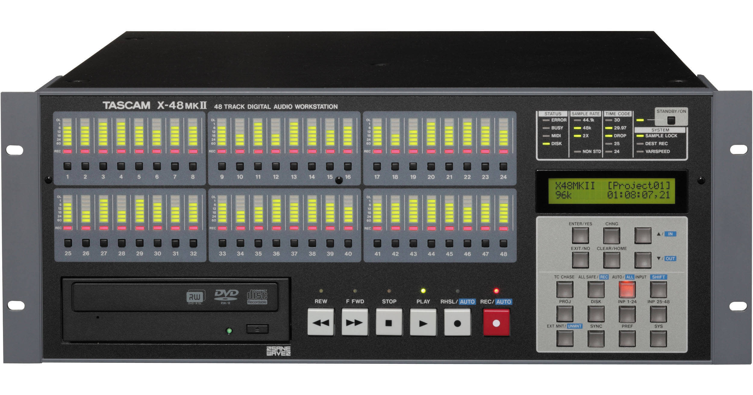 TASCAM X48MKII 48Track Hybrid Hard Disk Workstation X48MKII