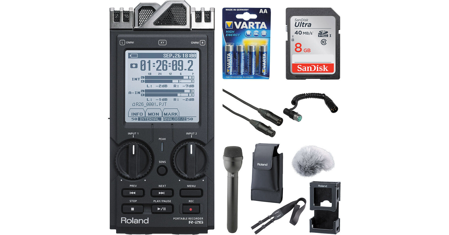 Roland R-26 6-Channel Digital Field Audio Recorder ENG/Interview