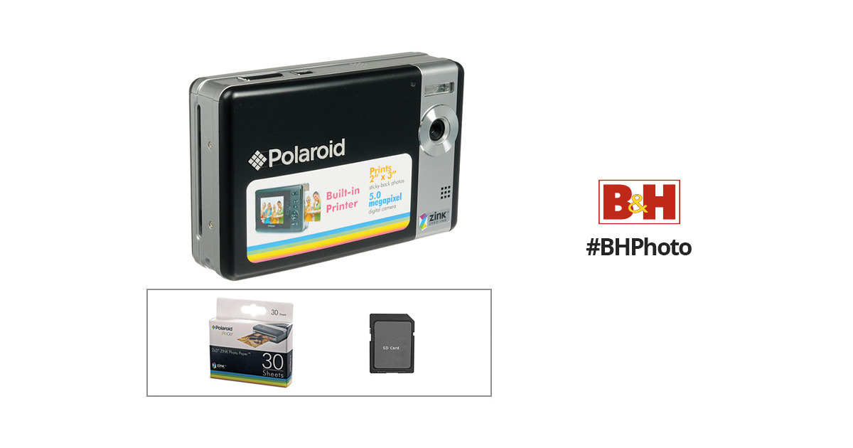 Polaroid PoGo Instant Digital Camera Printer with Paper and